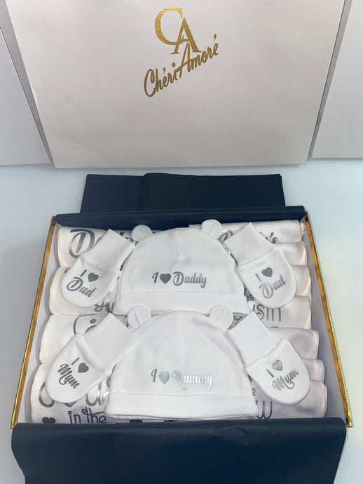 New Baby Welcome Bundle 15pc Unisex Set - CheriAmore