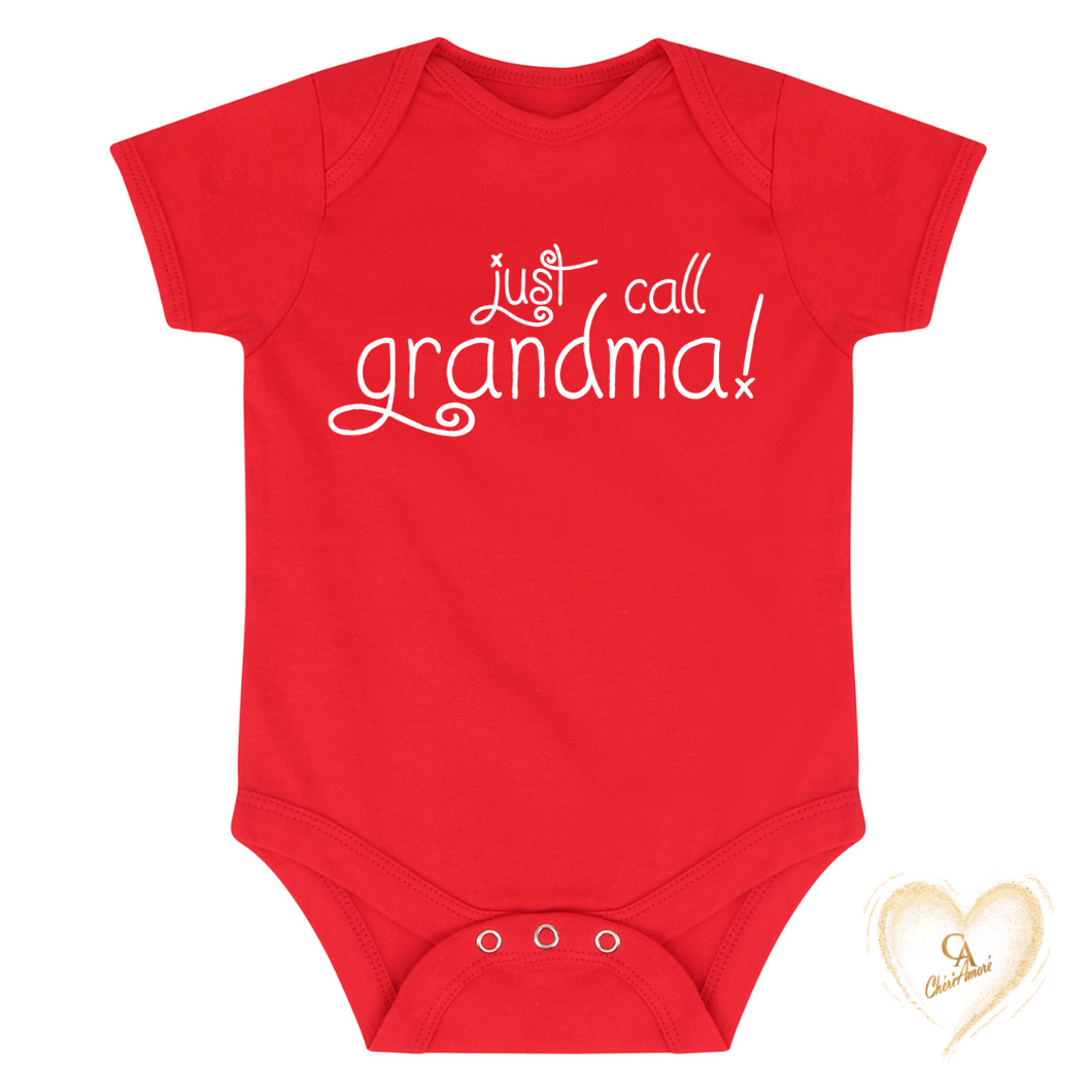 Just Call Grandma Short Sleeve Babies Bodysuit - CheriAmore
