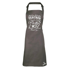 Load image into Gallery viewer, Teachers Appreciation Grey Unisex Apron Gift - CheriAmore
