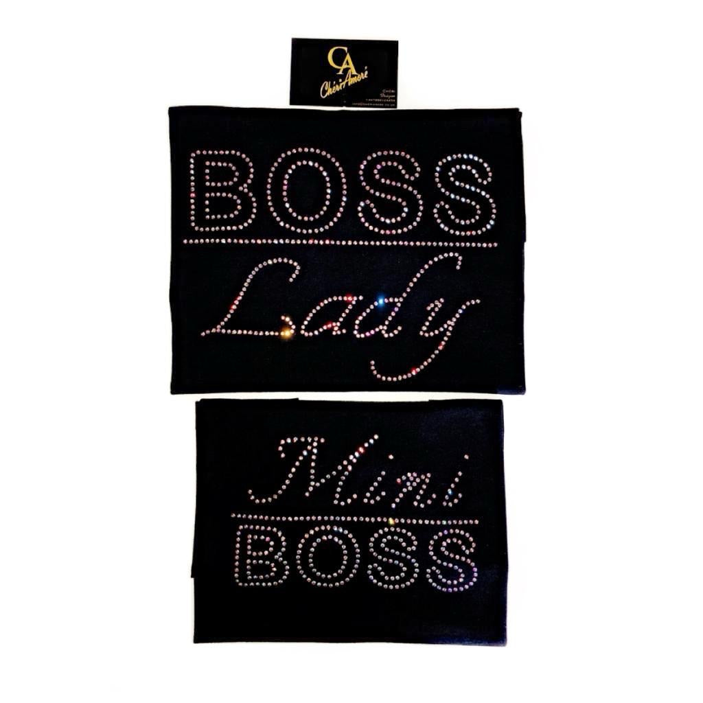 Boss Lady & Mini Boss Matching Crystal T-shirt Design - CheriAmore