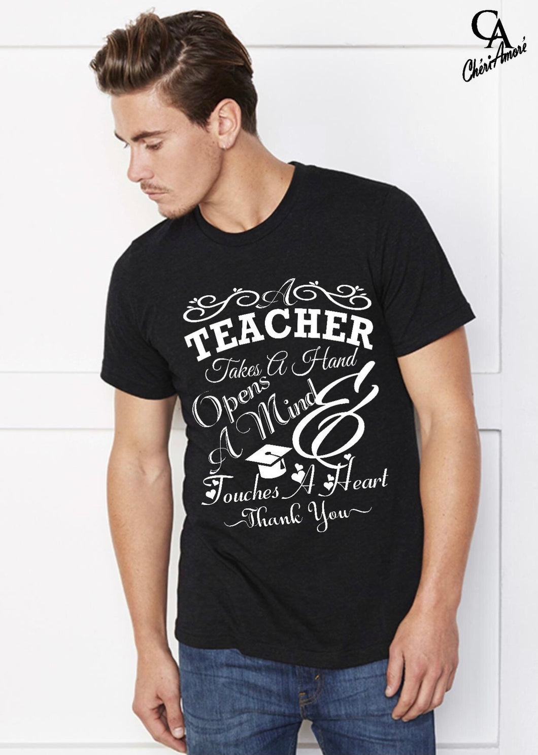 Teachers Appreciation Black Unisex T-shirt - CheriAmore