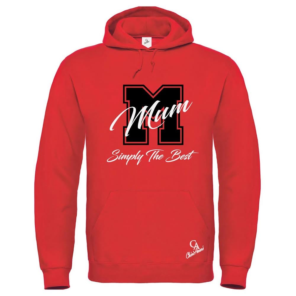 Varsity Love Collection Red Hoodie - Mum Edition - CheriAmore
